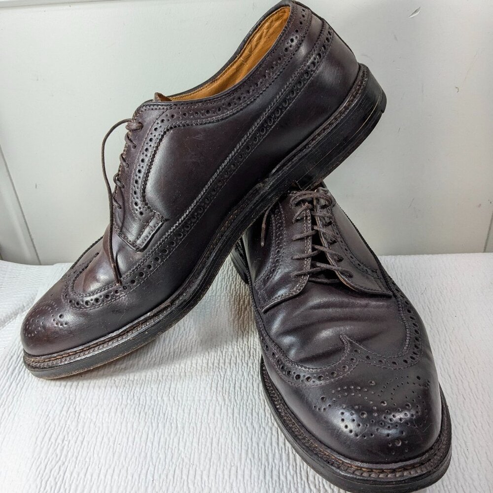 Alden‎ 975 Shell Cordovan Leather Men's sz 11.5 B/D Long Wing Blucher Shoes READ